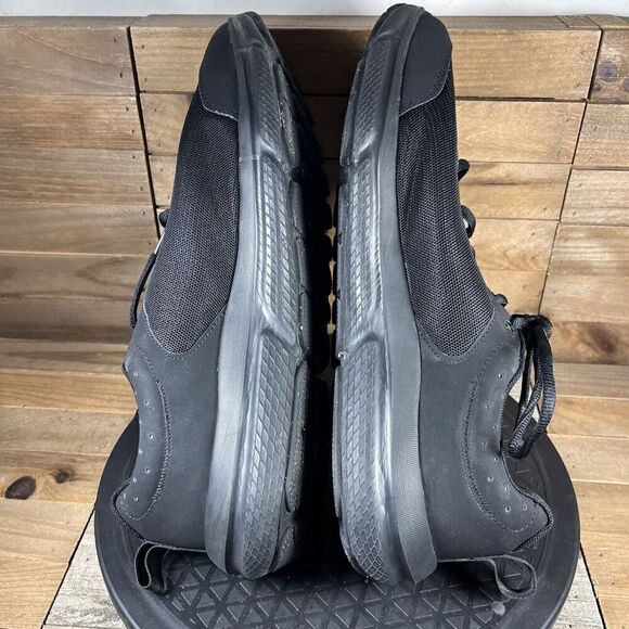 Under Armour Mens Sz 13 Charged Assert 9 Black Lace Up Running Shoes Sneaker - Picture 9 of 10